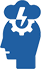 Illustration of a human brain with interconnected nodes